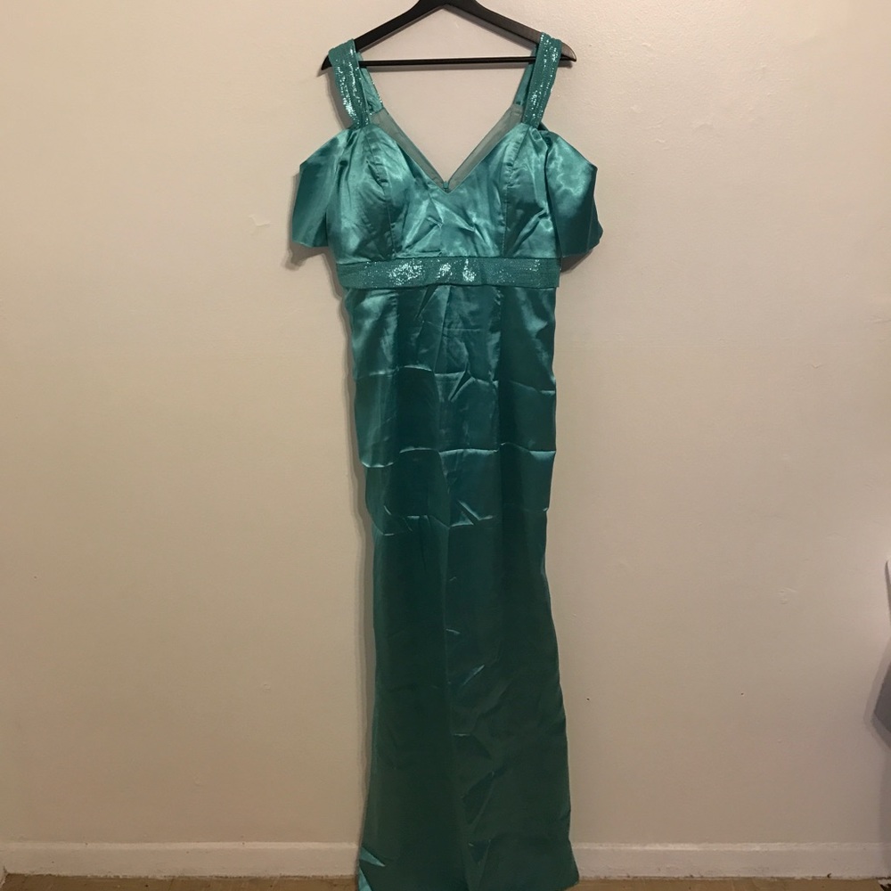 Custom made floor length gown
