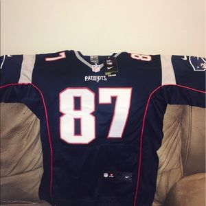 Blue Patriots Gronkowski Jersey