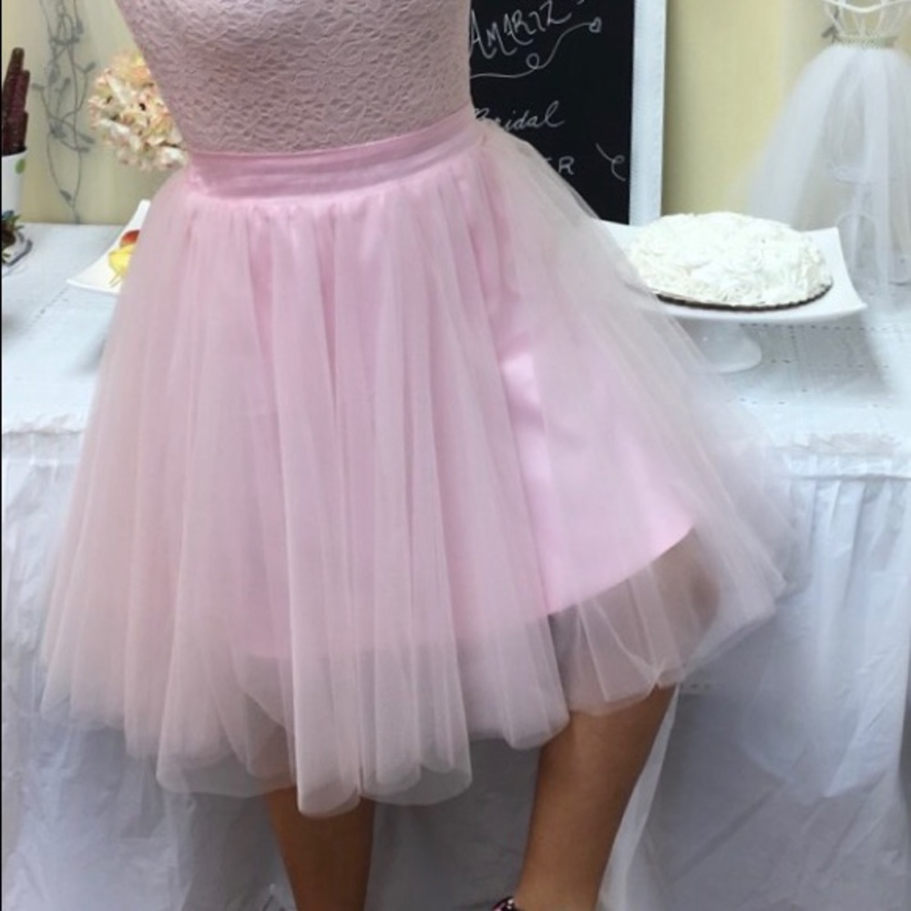 Tulle pink skirt
