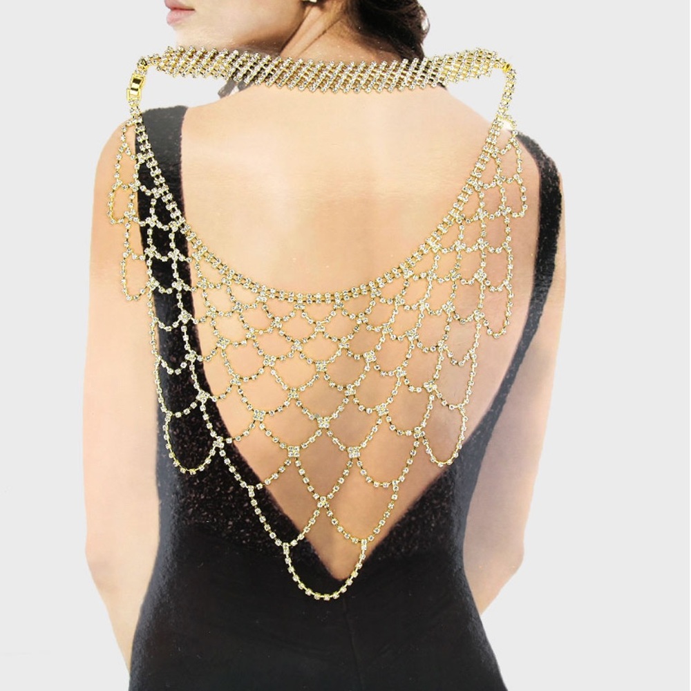 Choker Style Back Bodychain Necklace