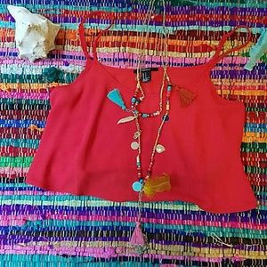 Forever 21 Fiesta Crop Top