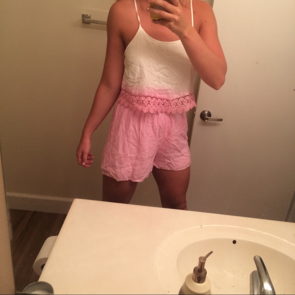 Pink ombré romper