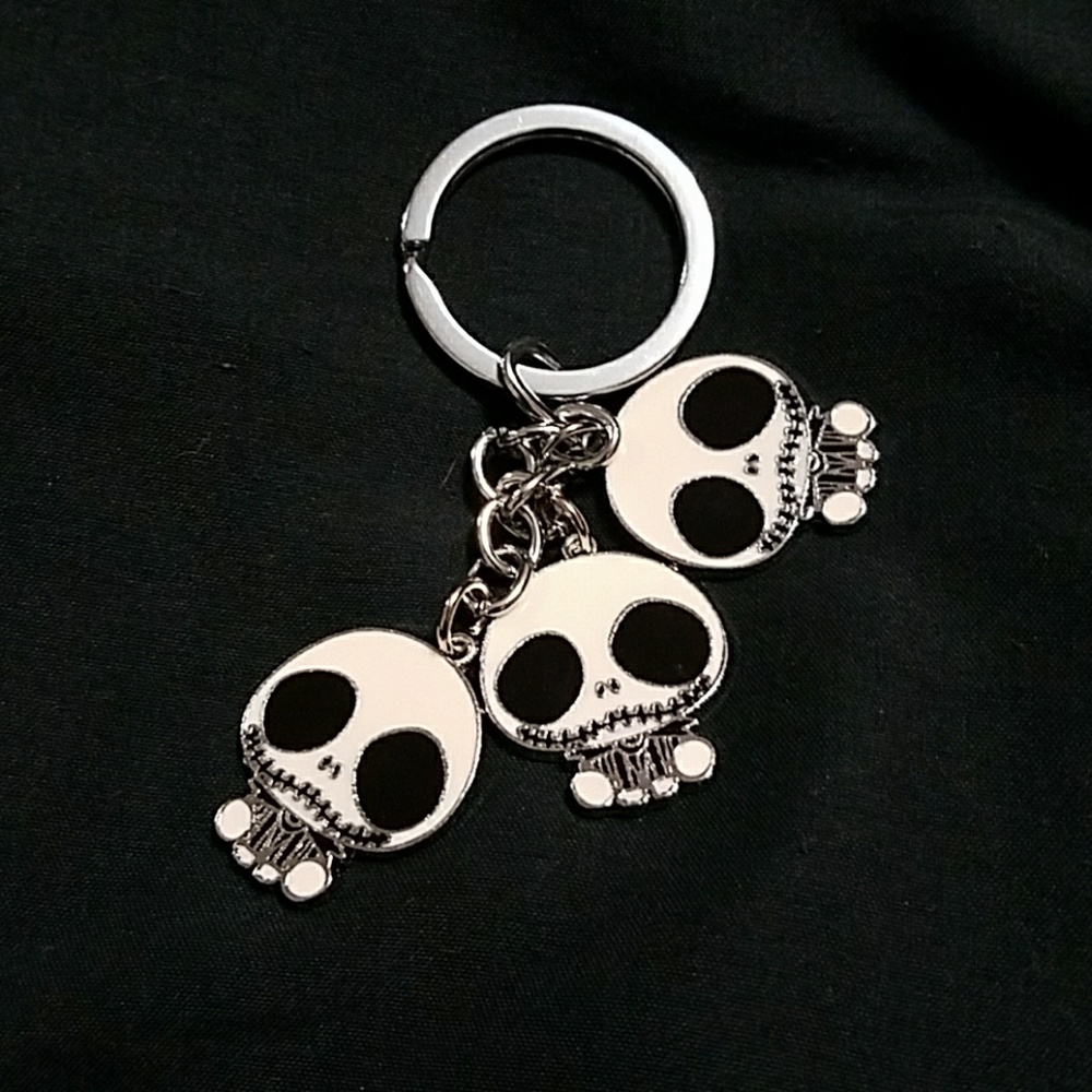 Adorable Jack Skellington keychain