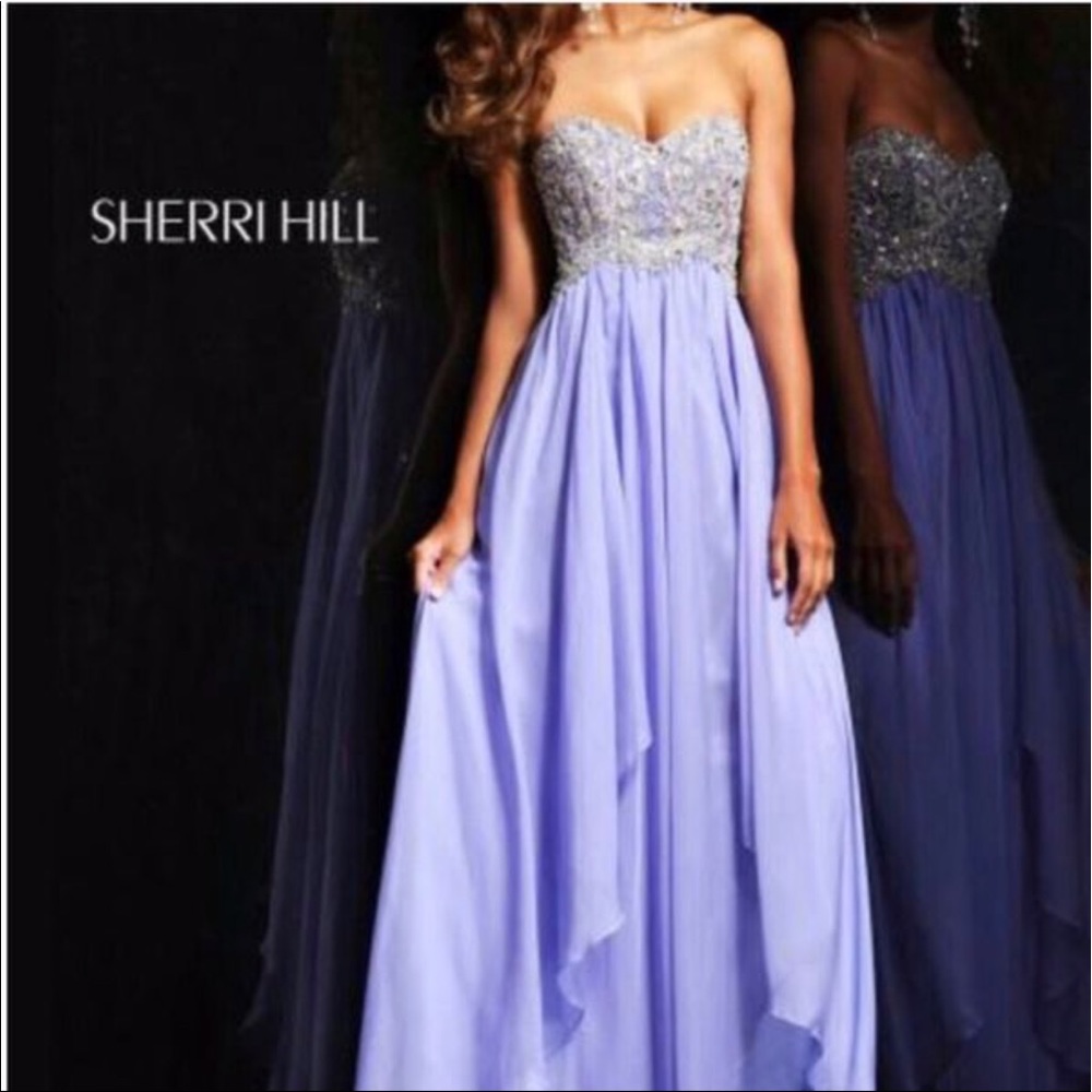 Lavender Sherri Hill Prom Dress