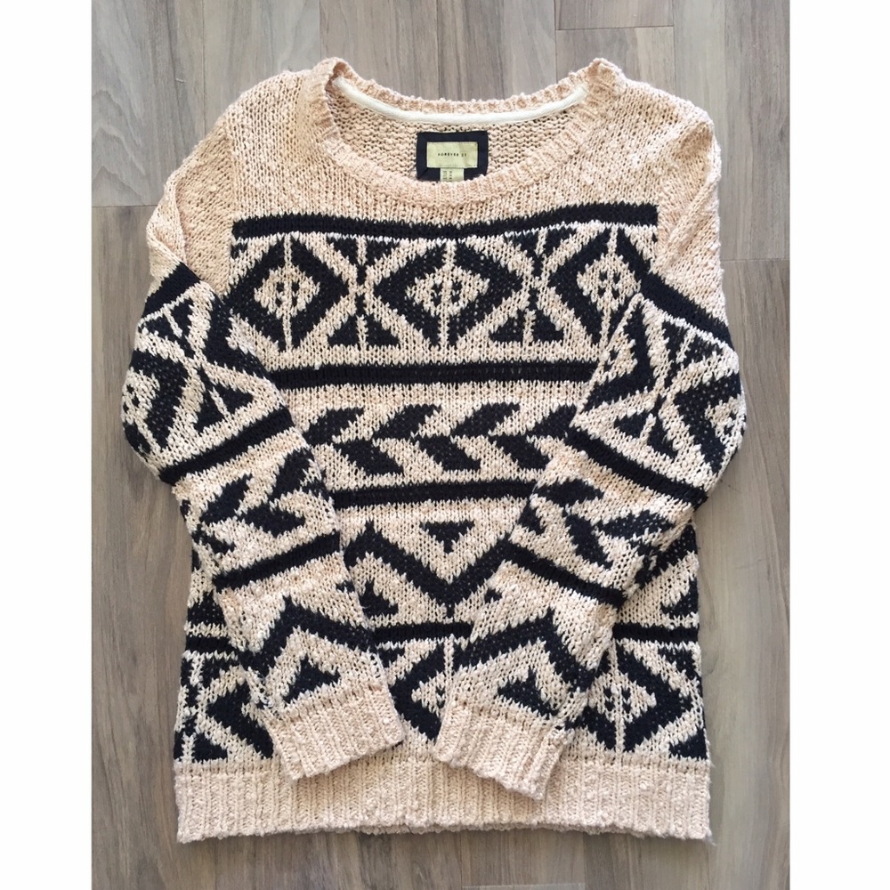 Aztec Print Sweater