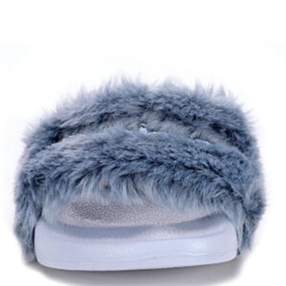 BEBE slide sandal slipon blue logo RHINE RARE NEW - Picture 4 of 8