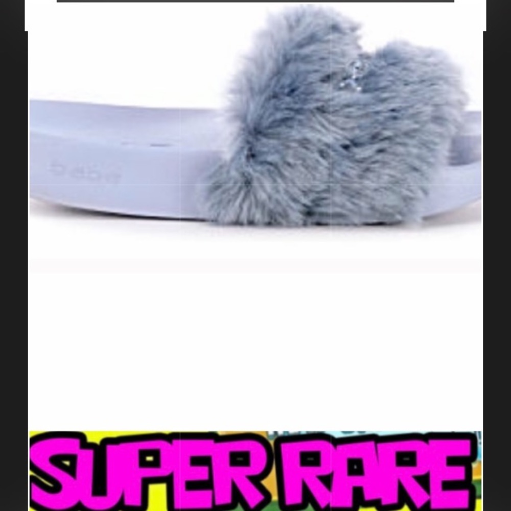 BEBE slide sandal slipon blue logo RHINE RARE NEW - Picture 3 of 8