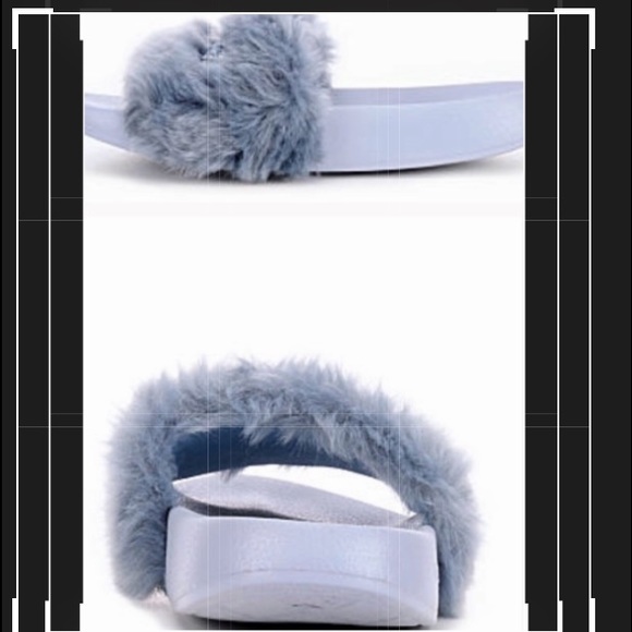 BEBE slide sandal slipon blue logo RHINE RARE NEW - Picture 5 of 8