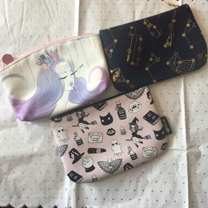 Set of 3 Ipsy Makeup Bags