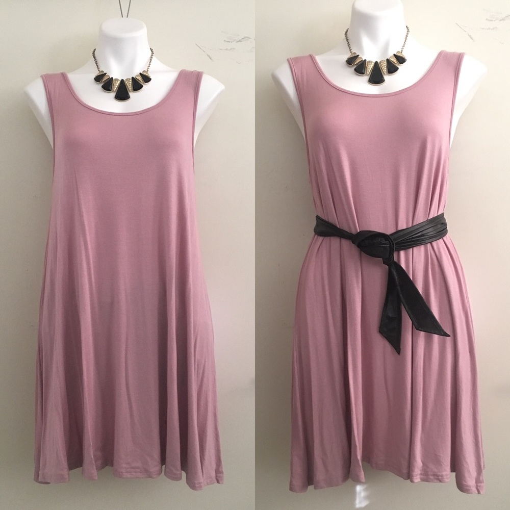 🎉2/$20 Mauve tank top dress 👗