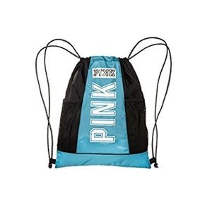 NWT- VS pink drawstring backpack in blue