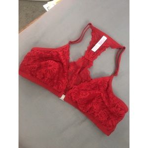 PINK red bralette