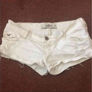 White Hollister short shorts sz 1