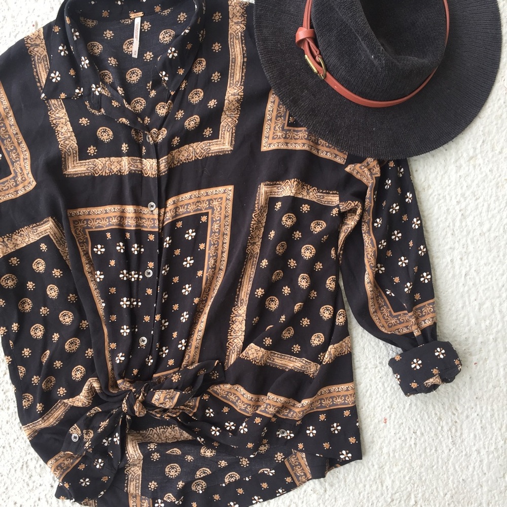 Free People Button Up