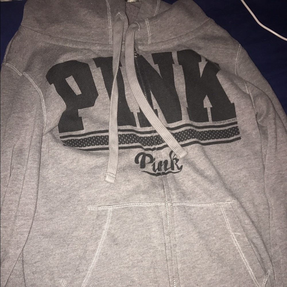 victoria's secret pink zip up