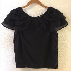 H&M Black sheer blouse H&M Black sheer blouse