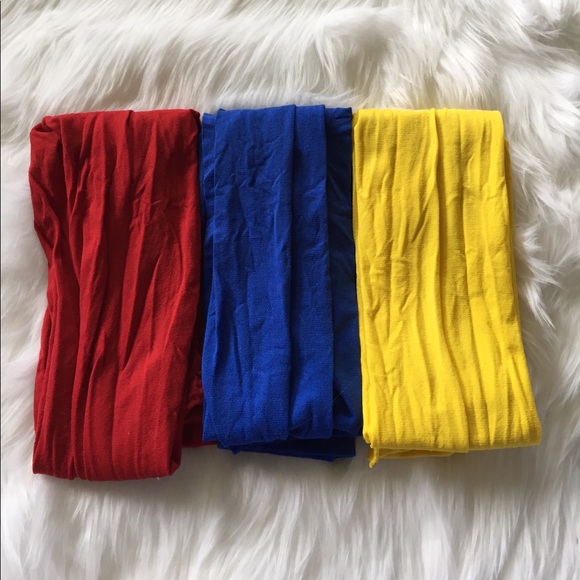 🎒 Red Opaque Tights - Picture 2 of 4