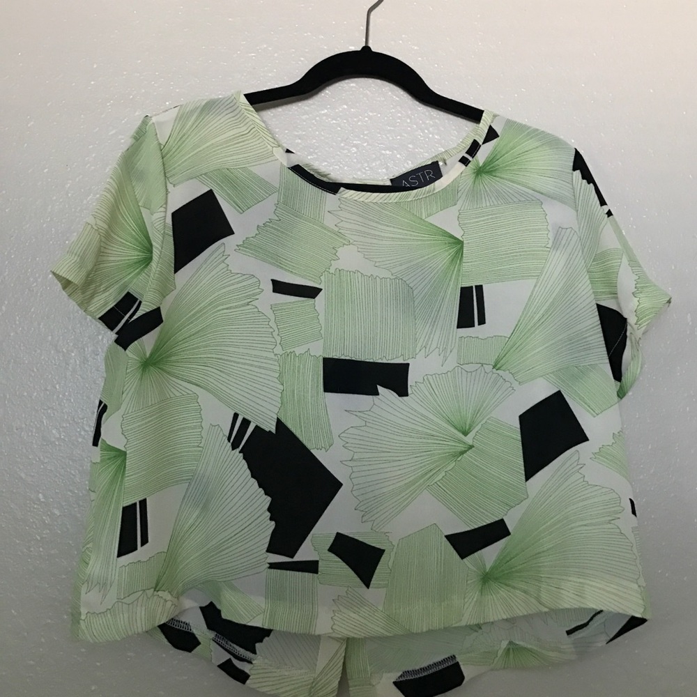 Geometric Crop Top