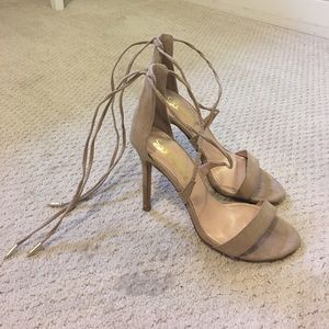 Lulus lace up heels