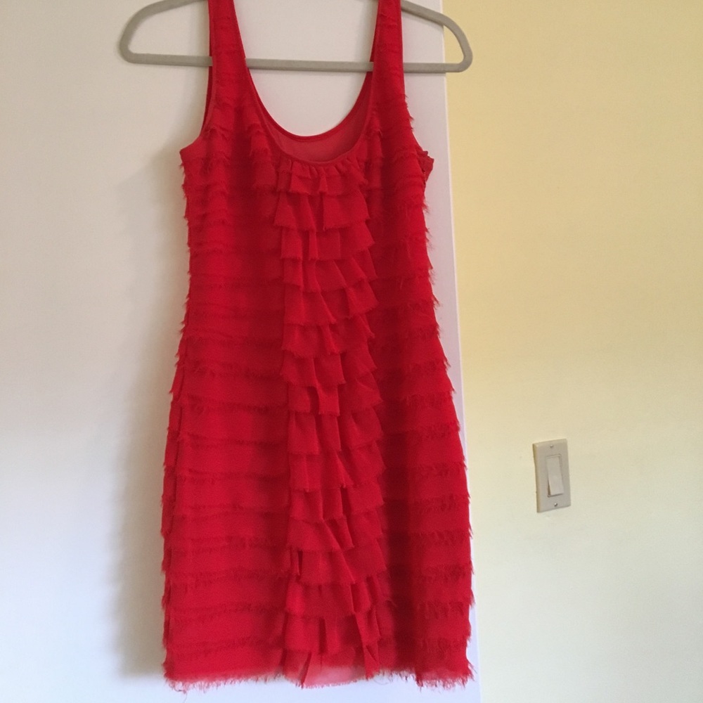 Red orange Bebe dress
