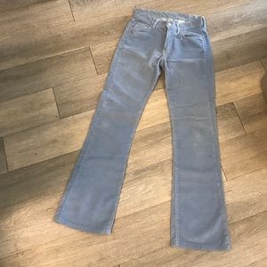Lucky brand baby blue courderoy flare