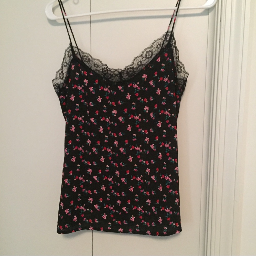 Lace trimmed top