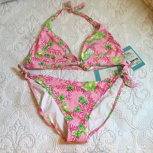 Lilly Pulitzer NWT Phipps Pink Trina Bikini