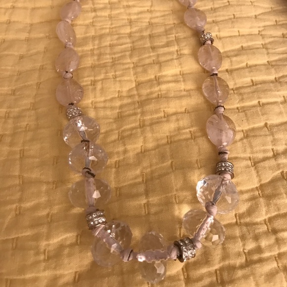 Blush colored Anthropologie necklace - Picture 2 of 6