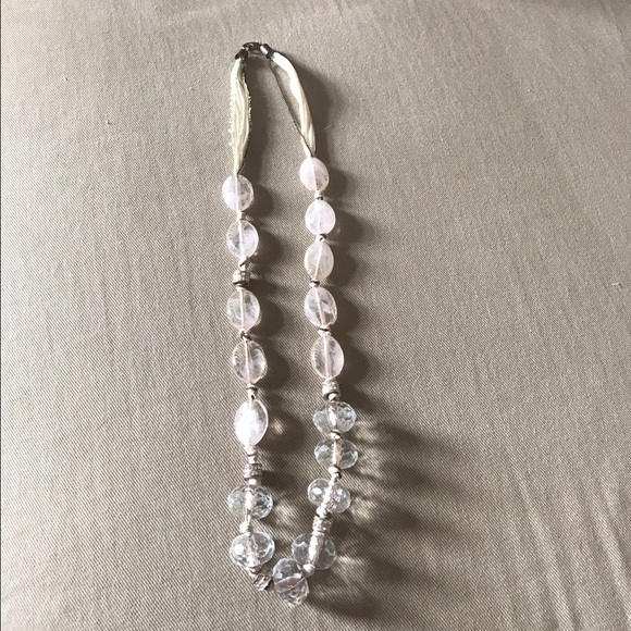 Blush colored Anthropologie necklace - Picture 3 of 6