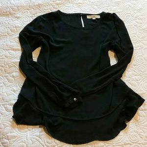 EUC black loft blouse