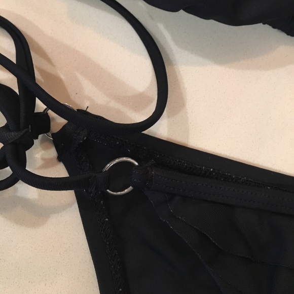 The Bikini Lab ruffle Black Bikini - Picture 4 of 7