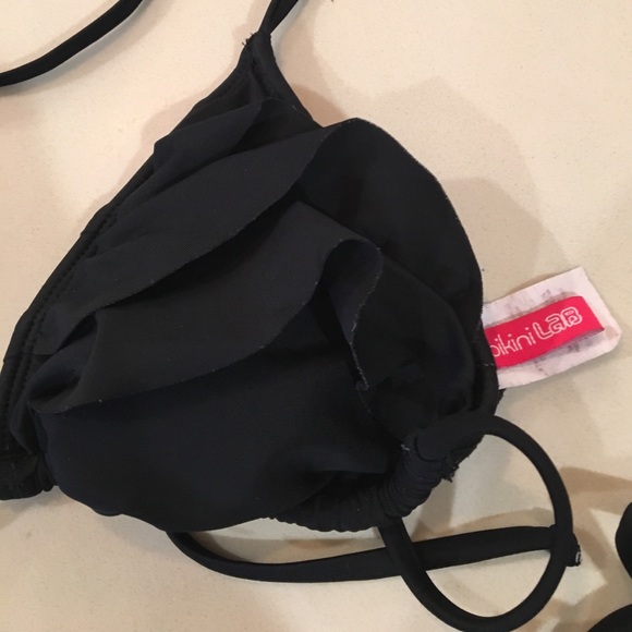The Bikini Lab ruffle Black Bikini - Picture 5 of 7