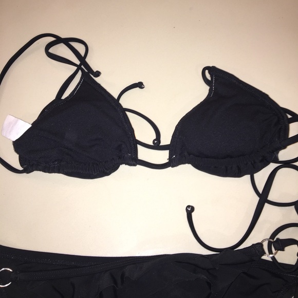 The Bikini Lab ruffle Black Bikini - Picture 7 of 7