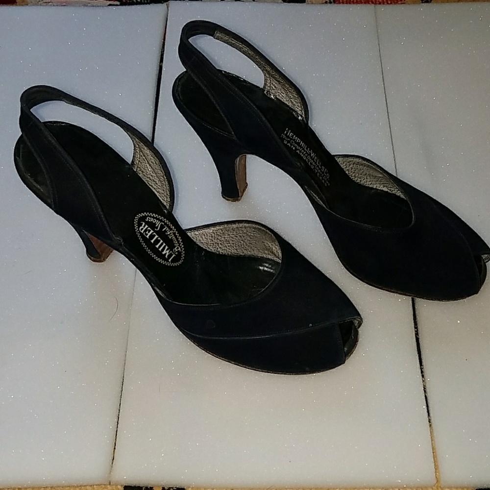 GORGEOUS TRUE VINTAGE 40S-50S Slingback Pumps