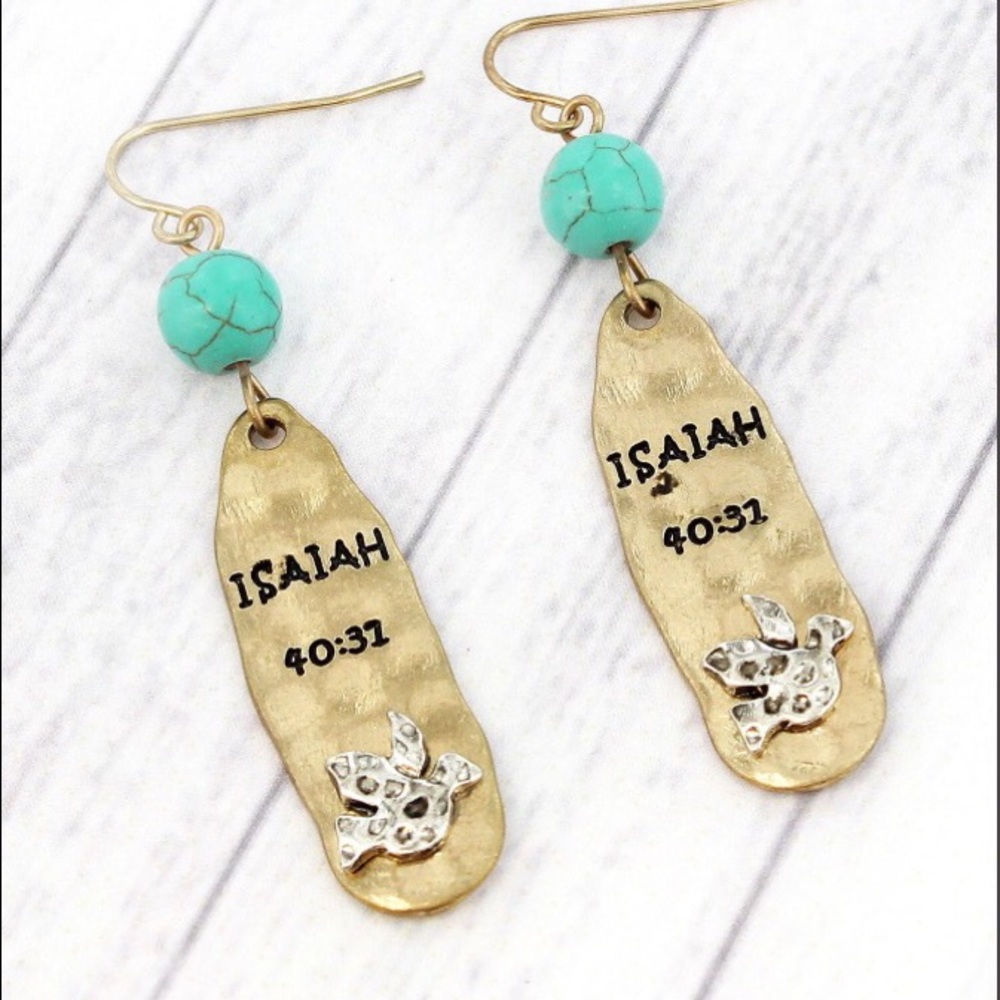 Isaiah 40:31 Earrings