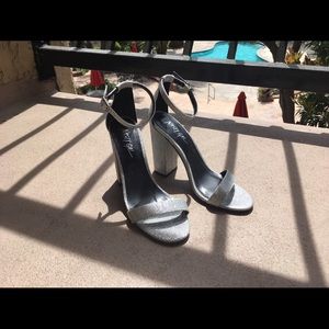 Nasty Gal glitter block heel sandal