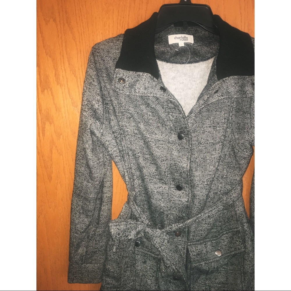 NWOT Black/Grey Coat