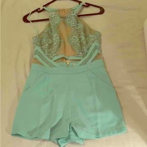 Brand New Mint Green Romper