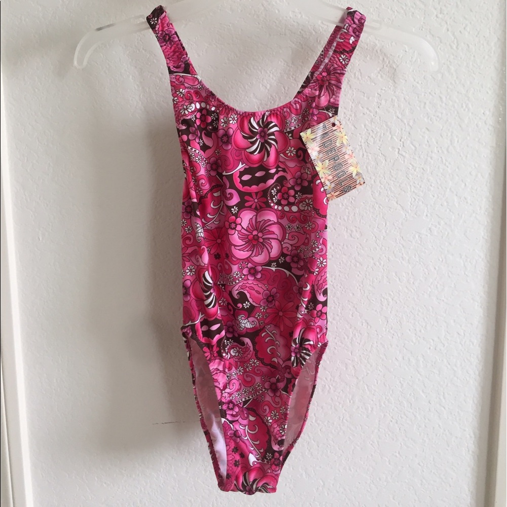 Girls one piece swimsuit