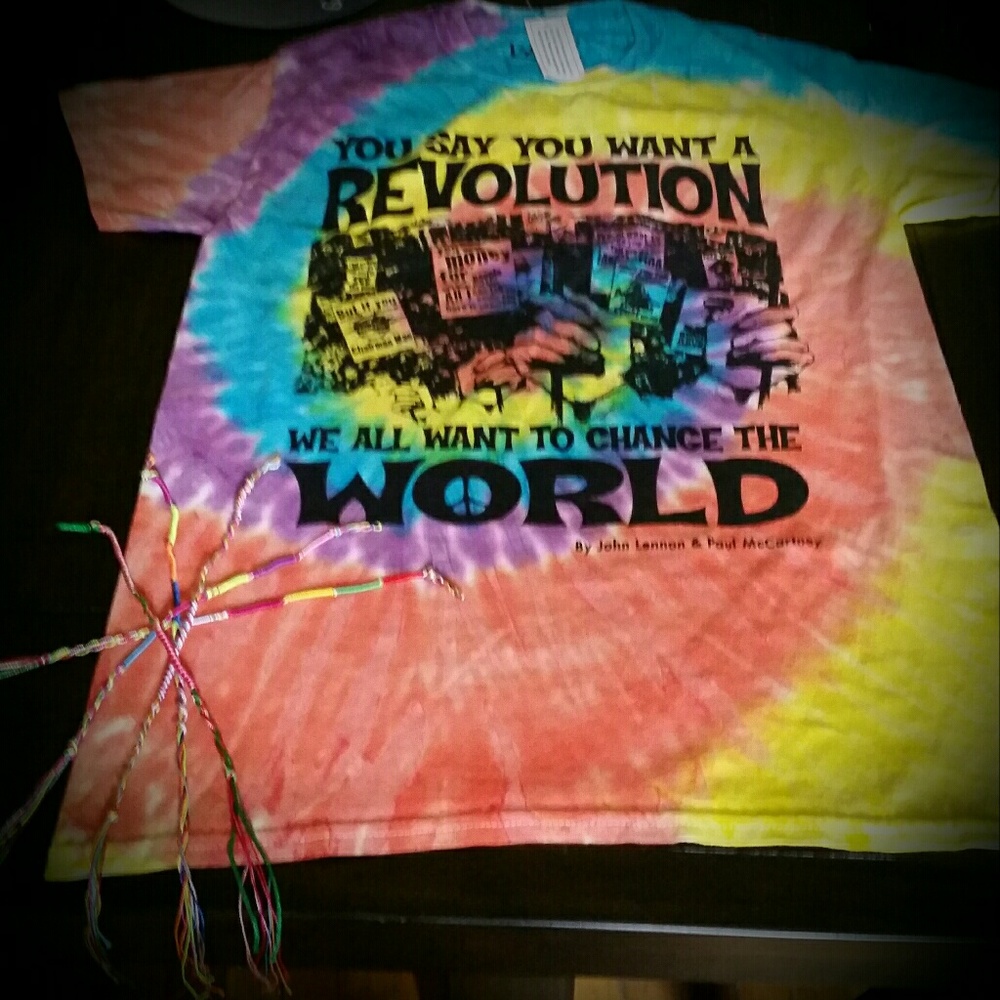 John Lennon Tee& Friendship Bracelets BUNDLE)NWT - Picture 3 of 5