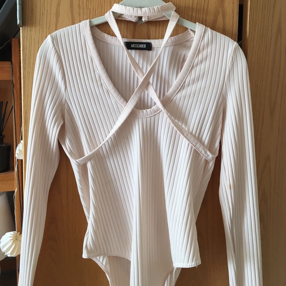Blush pink body suit