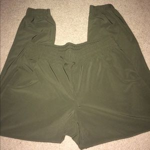 Forest Green cuffed pants