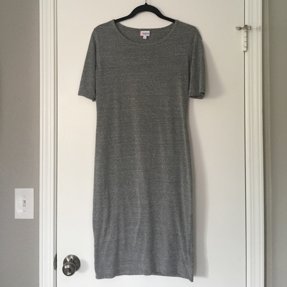 LuLaRoe Julia Dress - Heather Gray