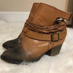 Free People ombré ankle booties