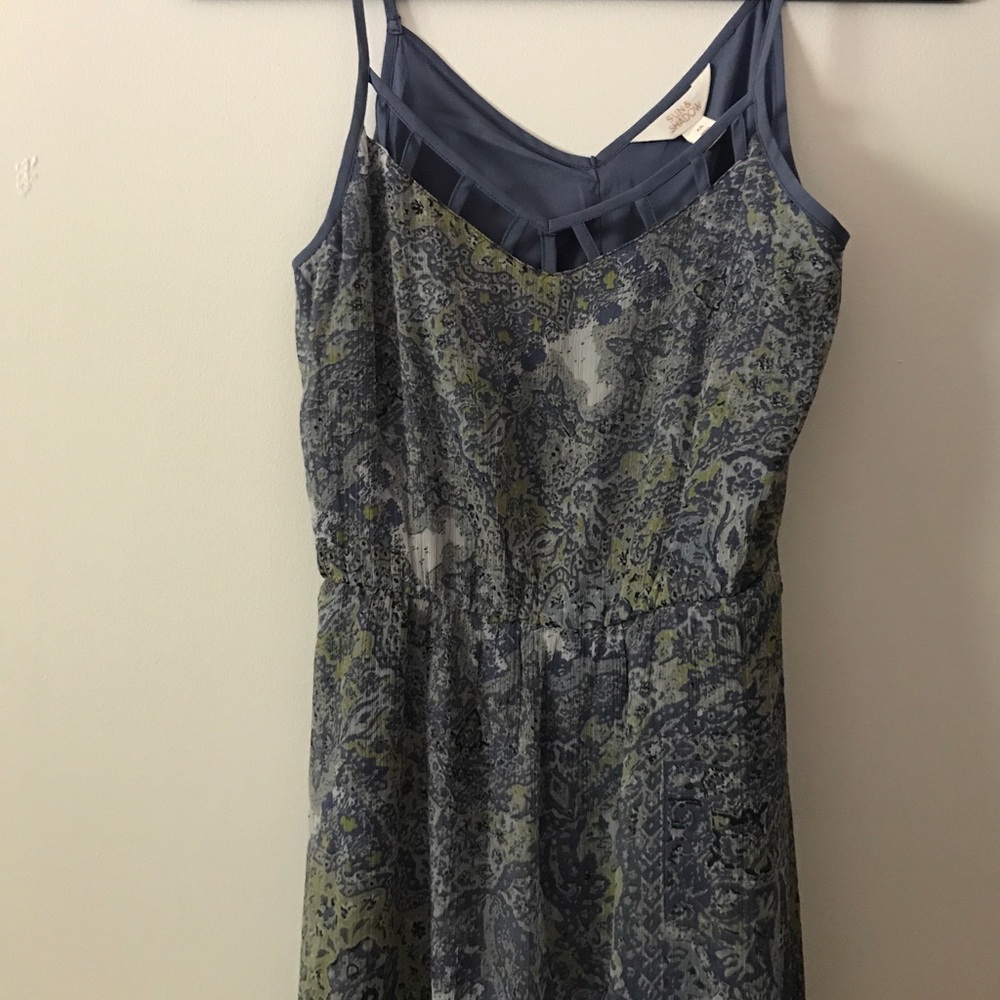 Bohemian cutout neckline maxi