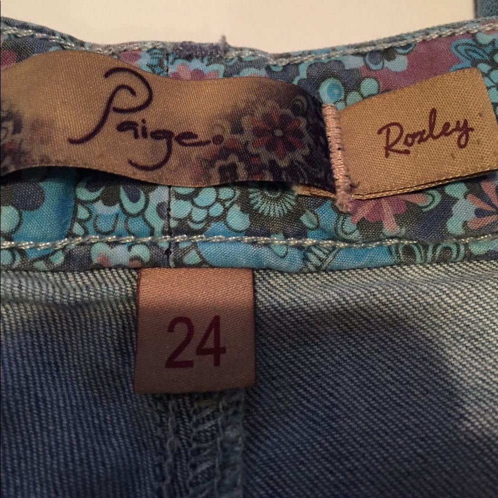 Paige sz 24 high waisted jeans.