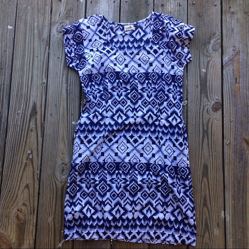 Kavu Navy Blue Print Dress!