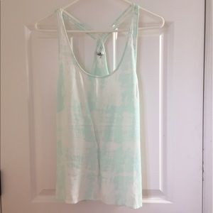 ☀️ Volcom strappy blue tie die tank top