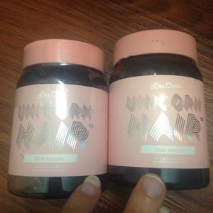 Lime crime blue smoke unicorn hair dye. Limecrime