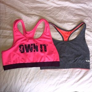Sports Bra bundle - Pink Danskin & Grey/Orange C9